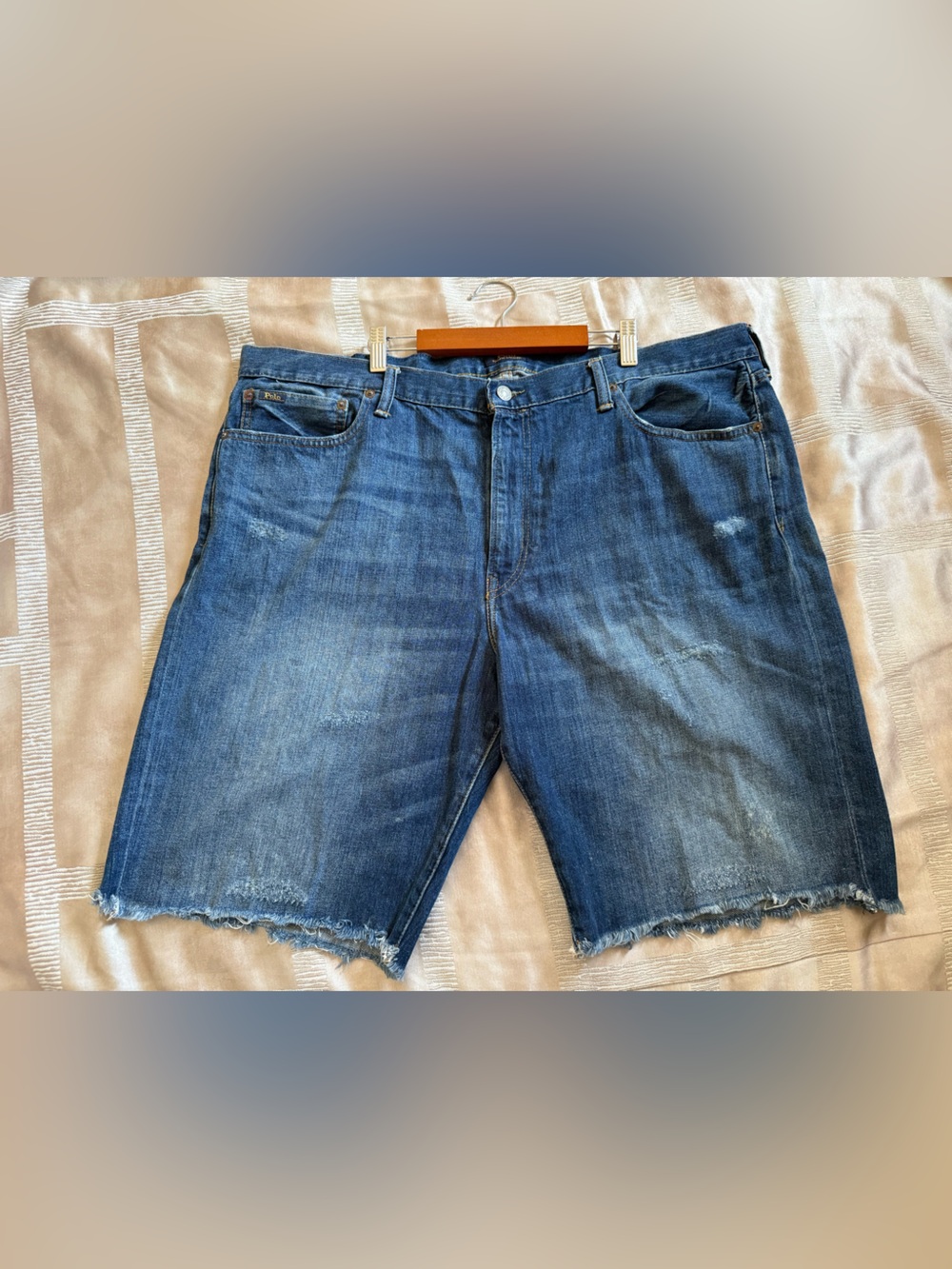 Ralph Lauren Blue Denim Jeans with Leather Polo Patch